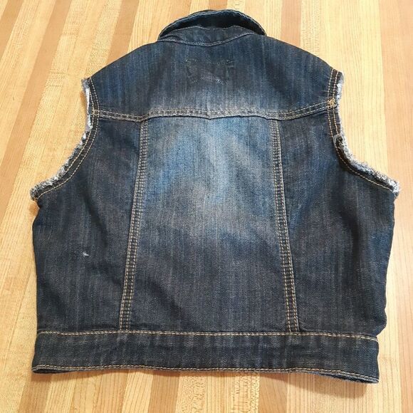 Hot Kiss Jean Vest size Medium - Picture 10 of 12